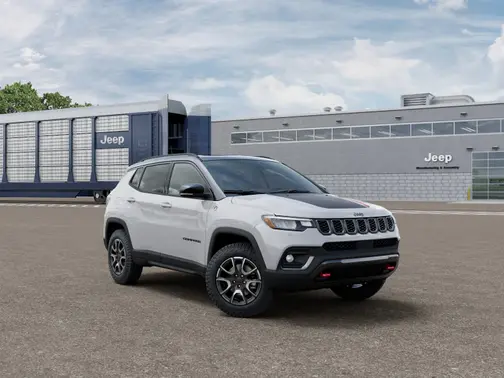 Bright White Clear-Coat Exterior Paint 2026 Jeep Compass Trailhawk