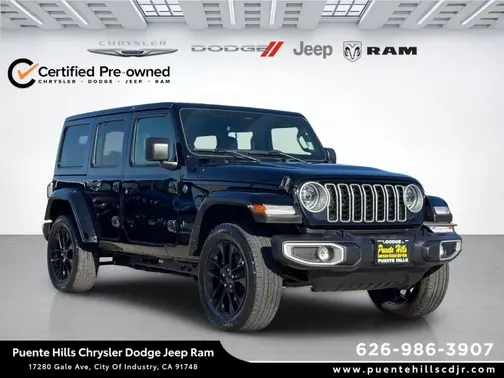 Black Clearcoat 2025 Jeep Wrangler 4xe Sahara