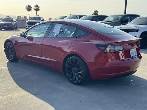 Red Multi-Coat 2021 Tesla Model 3 Performance