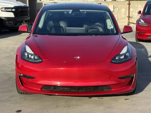 Red Multi-Coat 2021 Tesla Model 3 Performance