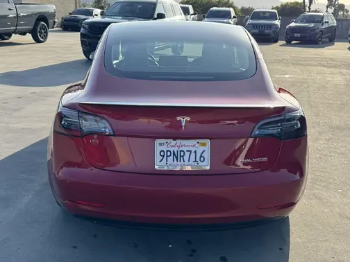 Red Multi-Coat 2021 Tesla Model 3 Performance