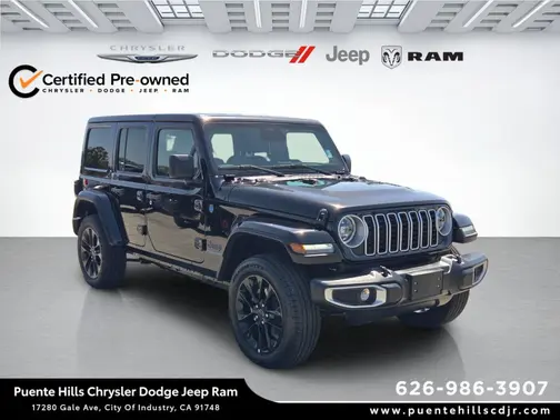 Black Clearcoat 2025 Jeep Wrangler 4xe Sahara