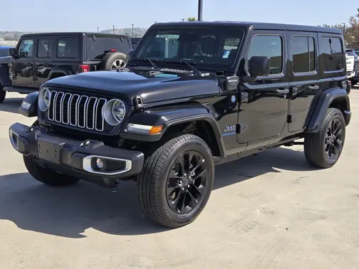 Black Clearcoat 2025 Jeep Wrangler 4xe Sahara