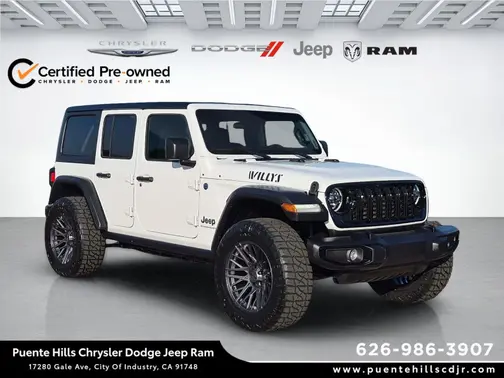 Bright White Clearcoat 2025 Jeep Wrangler 4xe Willys