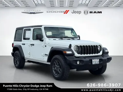 Bright White Clearcoat 2025 Jeep Wrangler Sport S