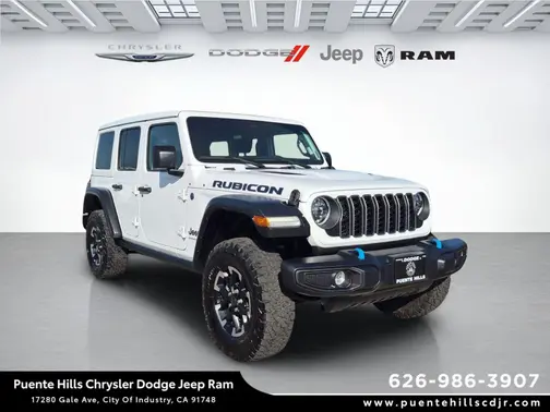 Bright White Clearcoat 2025 Jeep Wrangler 4xe Rubicon