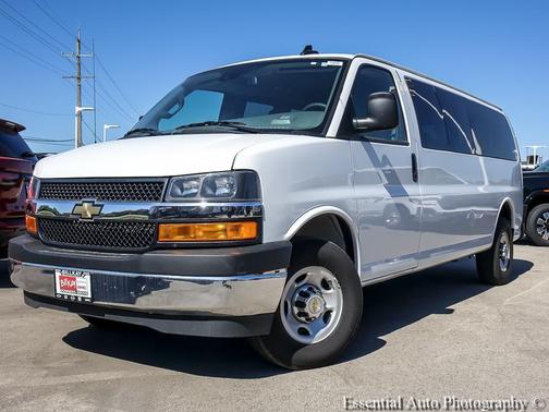 Summit White 2024 Chevrolet Express 3500 RWD 3500 Extended Wheelbase LT