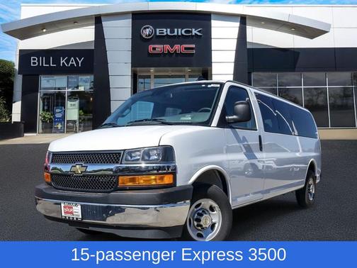 Summit White 2024 Chevrolet Express 3500 RWD 3500 Extended Wheelbase LT