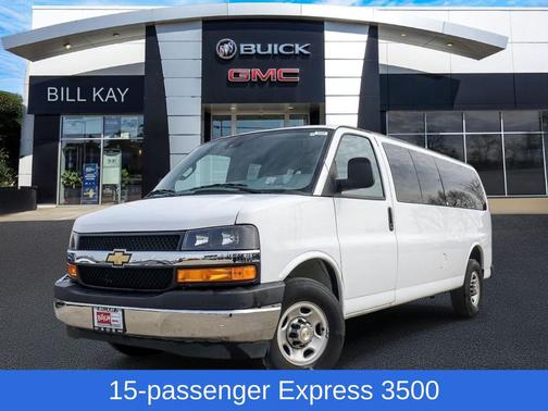 Summit White 2024 Chevrolet Express 3500 RWD 3500 Extended Wheelbase LT