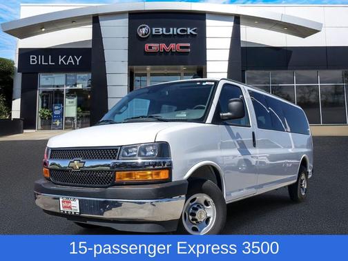Summit White 2024 Chevrolet Express 3500 RWD 3500 Extended Wheelbase LT