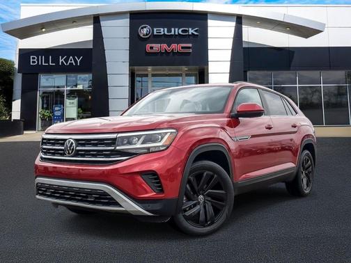 Aurora Red Metallic 2022 Volkswagen Atlas Cross Sport 3.6L V6 SE w/Technology