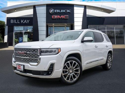 White Frost Tricoat 2023 GMC Acadia Denali