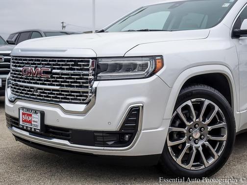 White Frost Tricoat 2023 GMC Acadia Denali