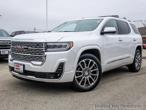 White Frost Tricoat 2023 GMC Acadia Denali