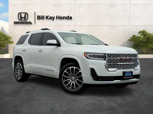 White Frost Tricoat 2023 GMC Acadia Denali