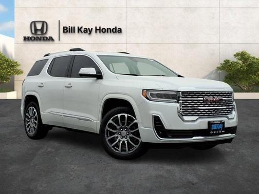 White Frost Tricoat 2023 GMC Acadia Denali