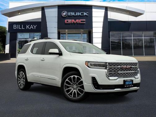 White Frost Tricoat 2023 GMC Acadia Denali