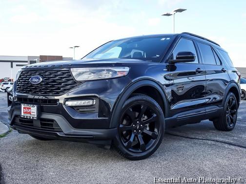 Agate Black Metallic 2022 Ford Explorer ST-Line