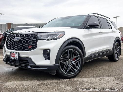 Star White Metallic Tri-Coat 2025 Ford Explorer ST