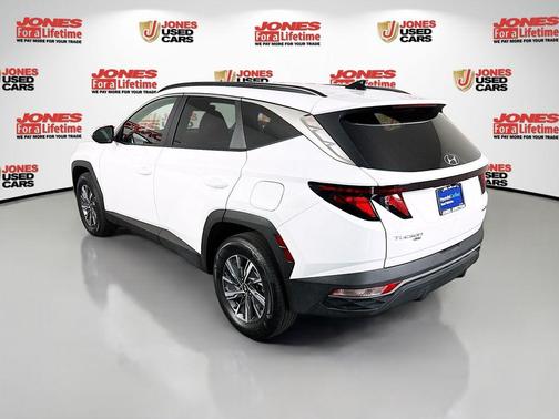 White Pearl 2024 Hyundai TUCSON Hybrid Blue