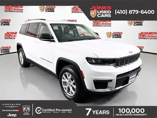 Bright White Clearcoat 2021 Jeep Grand Cherokee L Limited