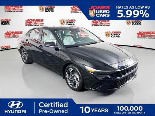 Black 2025 Hyundai ELANTRA Limited