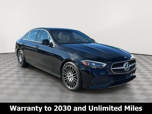 Black 2025 Mercedes-Benz C-Class C 300 4MATIC