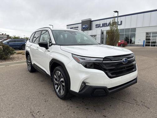 Crystal White Pearl 2026 Subaru Forester Hybrid Touring