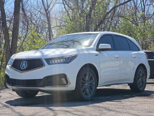 White Diamond Pearl 2019 Acura MDX 3.5L Technology & A-Spec Pkgs