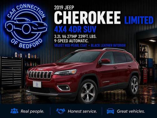 Velvet Red Pearlcoat 2019 Jeep Cherokee Limited