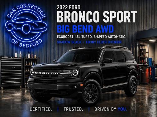 Shadow Black 2022 Ford Bronco Sport Big Bend
