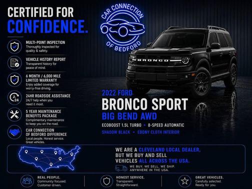 Shadow Black 2022 Ford Bronco Sport Big Bend