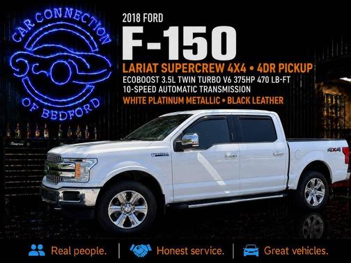 White Platinum Metallic 2018 Ford F-150 Lariat
