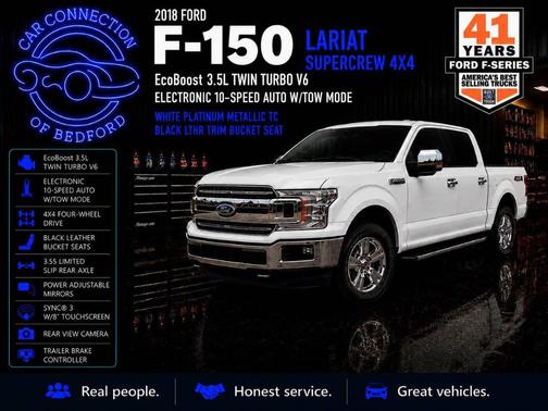 White Platinum Metallic 2018 Ford F-150 Lariat