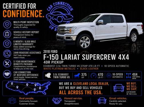 White Platinum Metallic 2018 Ford F-150 Lariat