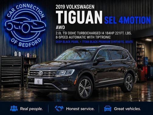 Deep Black Pearl 2019 Volkswagen Tiguan 2.0T SEL