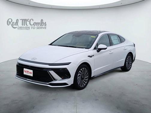 White 2026 Hyundai SONATA Hybrid Limited