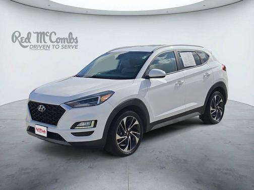 Cream White 2020 Hyundai TUCSON Sport