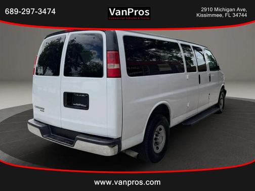 White 2013 Chevrolet Express 3500 LT