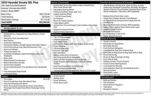 2023 Hyundai SONATA SEL Plus