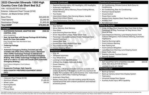 2023 Chevrolet Silverado 1500 High Country