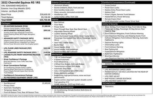 2022 Chevrolet Equinox FWD RS
