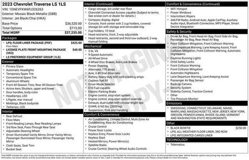 2023 Chevrolet Traverse LS