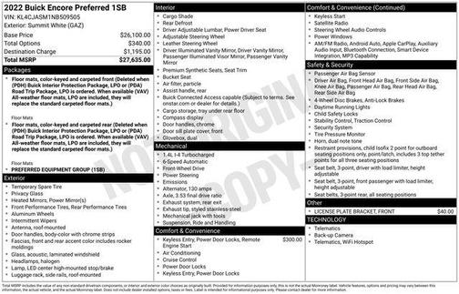 2022 Buick Encore Preferred