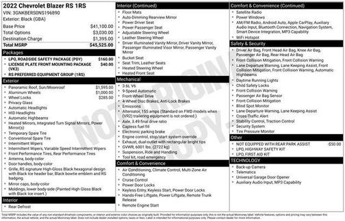 2022 Chevrolet Blazer RS