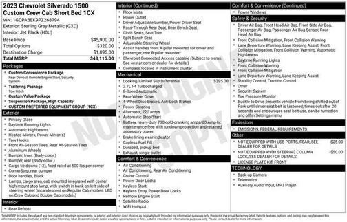 2023 Chevrolet Silverado 1500 Custom