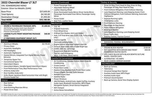 2022 Chevrolet Blazer 3LT