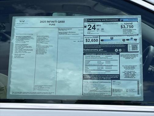 2025 INFINITI QX60 Pure