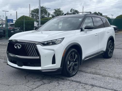Radiant White/Black Obsidian 2026 INFINITI QX60 AUTOGRAPH