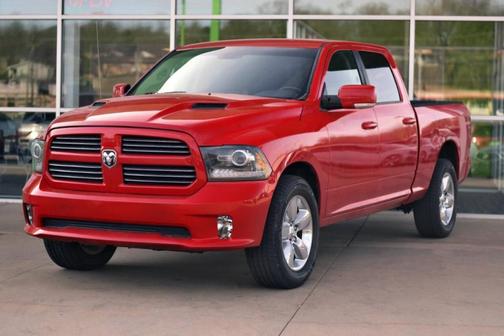 Red 2017 RAM 1500 Sport
